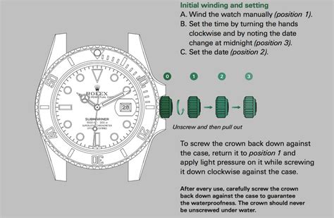 how to set time on rolex watch|Rolex watch user guide.